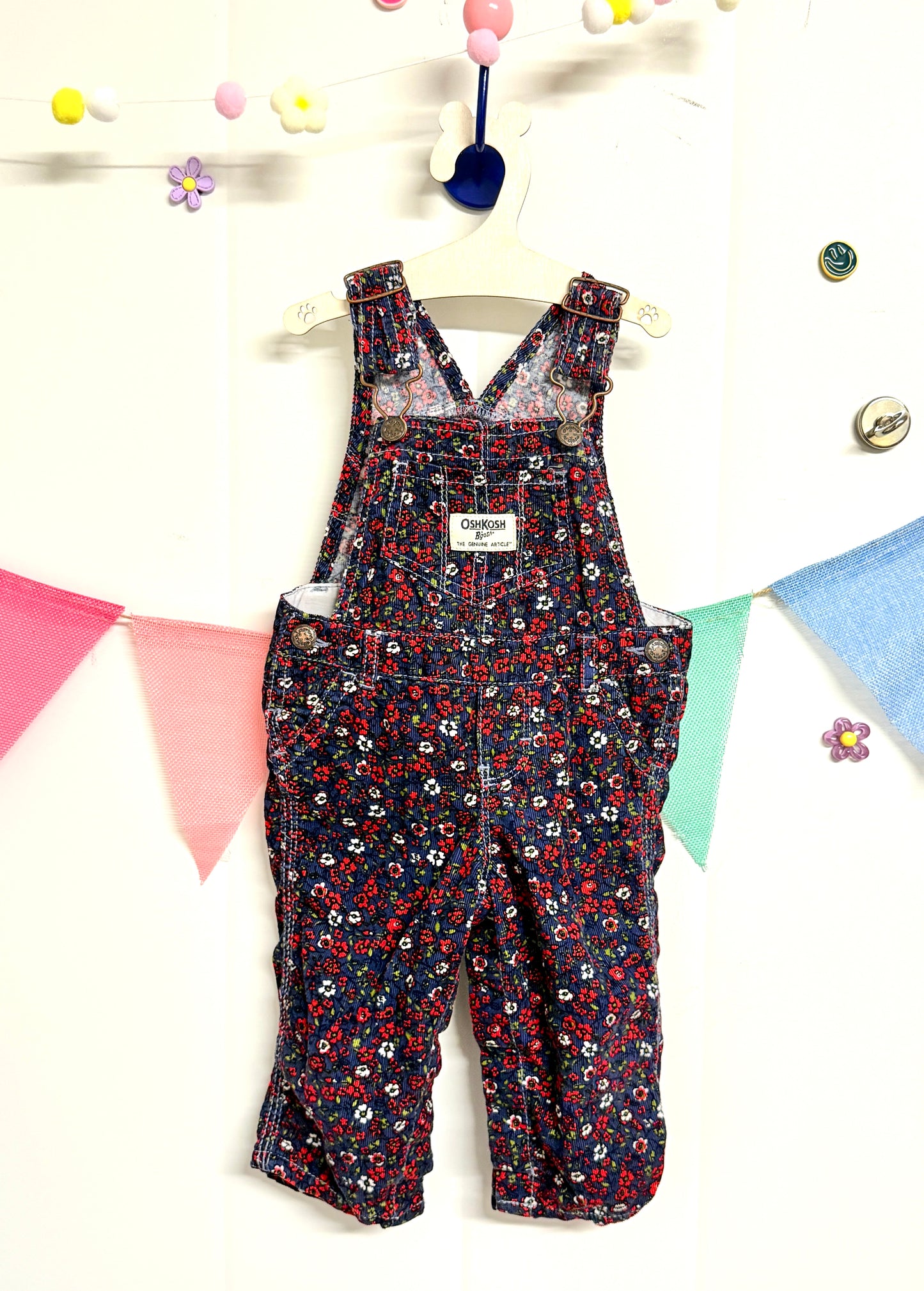 OshKosh B'gosh 9m Floral Overalls