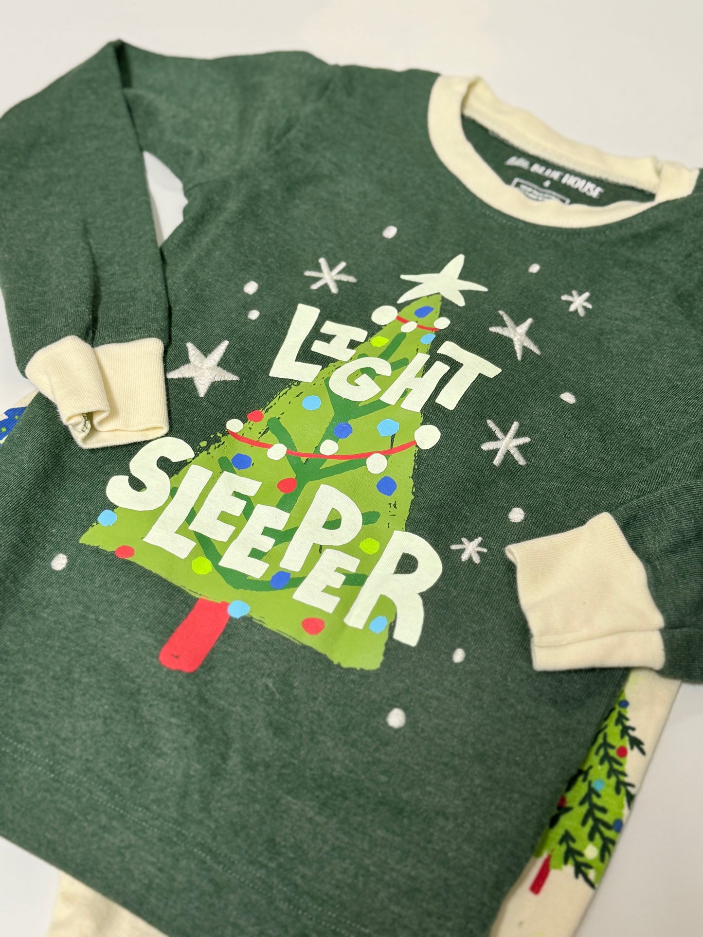 2pc Blue House 4T Christmas Pjs