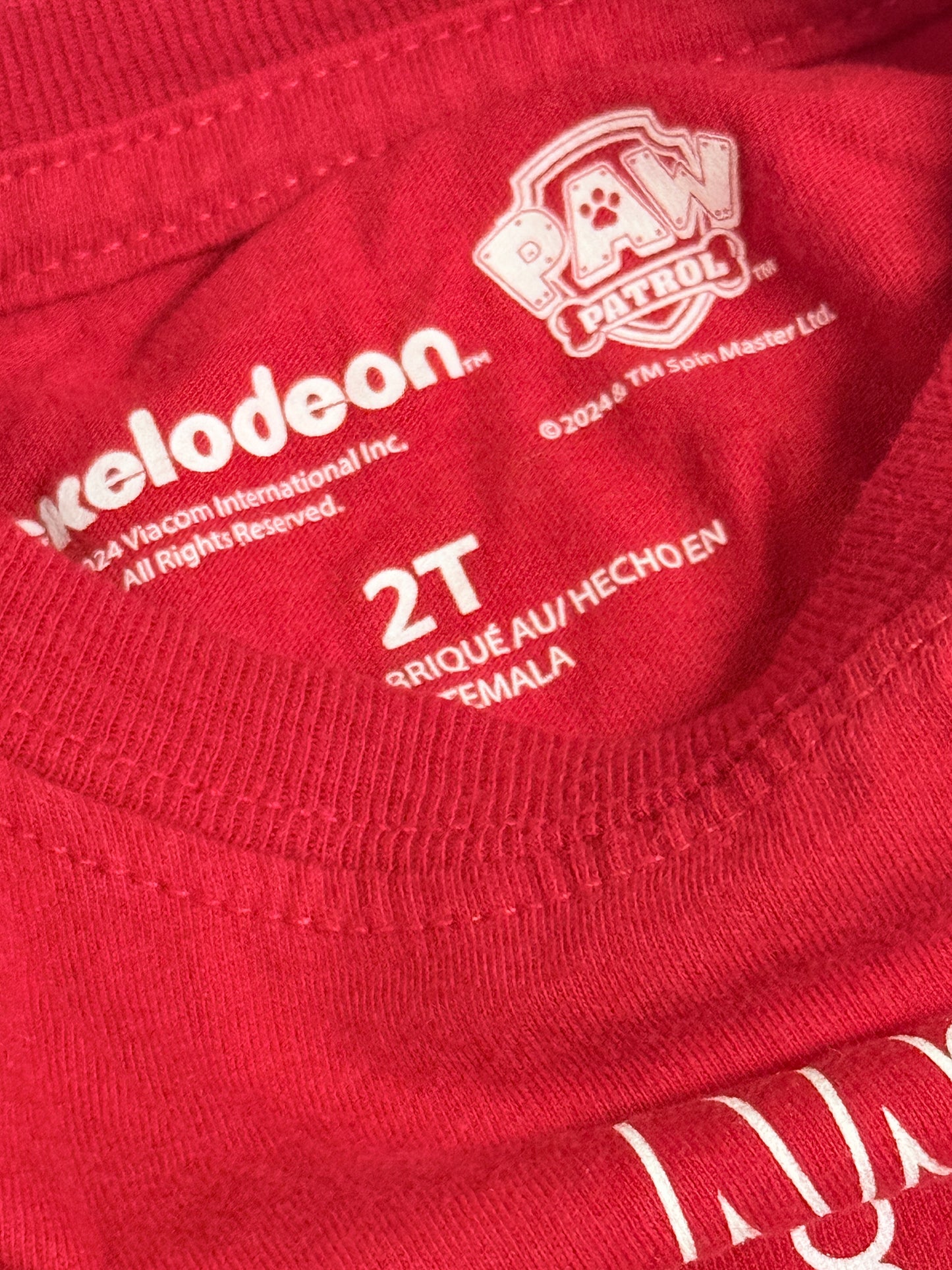 Paw Patrol Christmas 2T Shirt