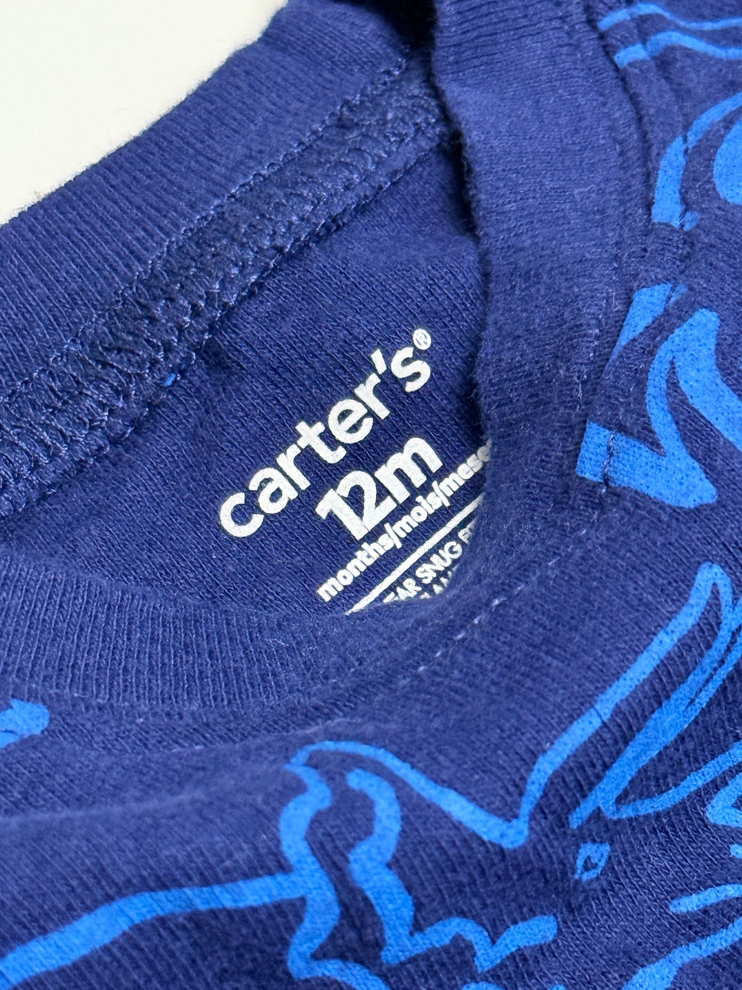 Carter's 2pc Dinosaur 12m Pjs