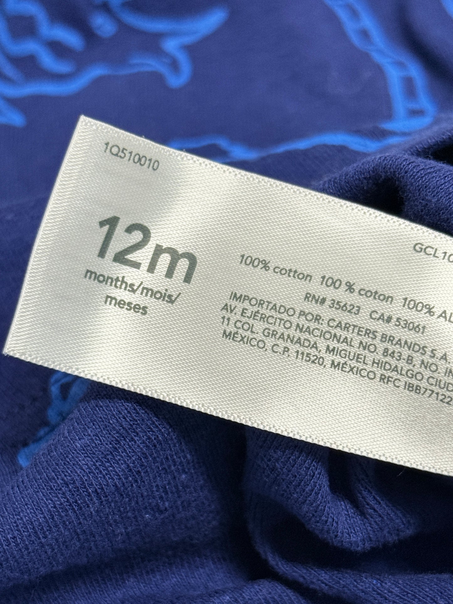 Carter's 2pc Dinosaur 12m Pjs