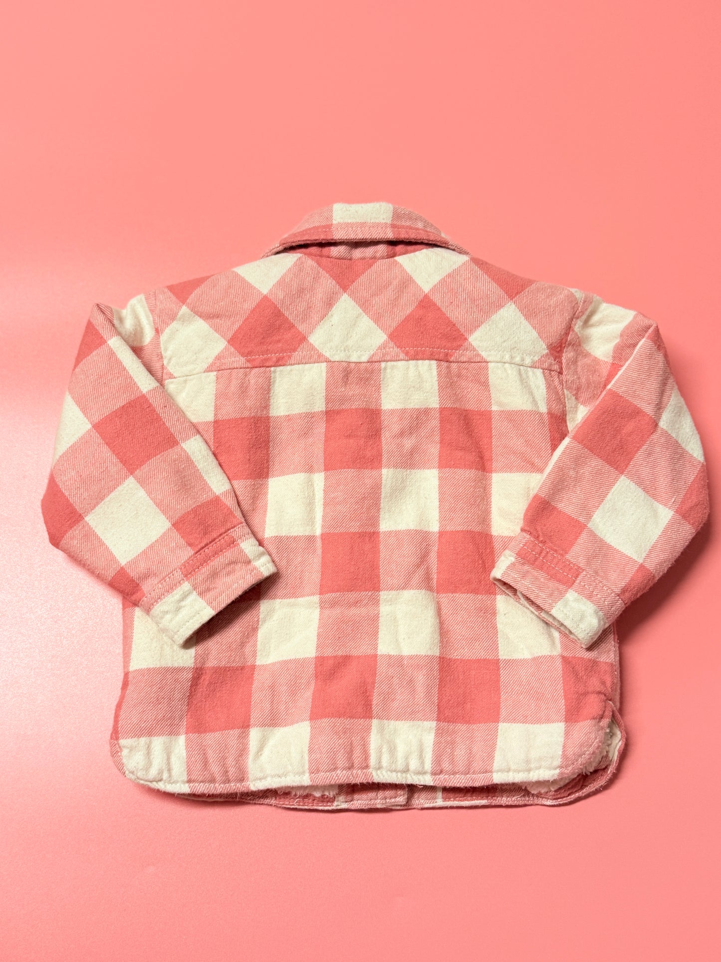 Baby Gap 12-18m Button Up Lined Flannel Jacket
