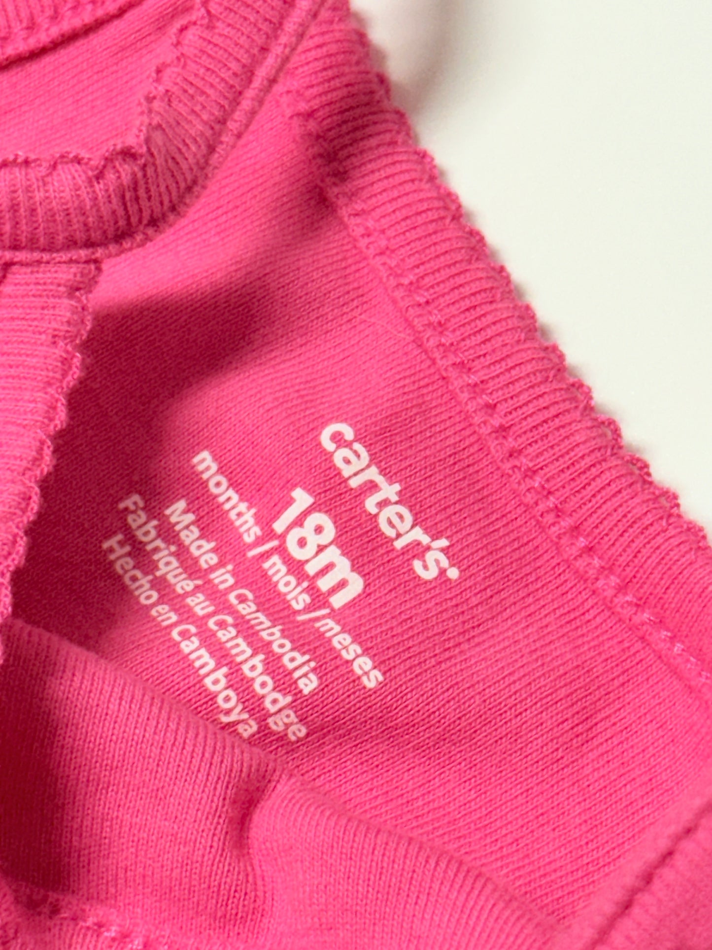 Carter's 18m Pink Tank Onesie