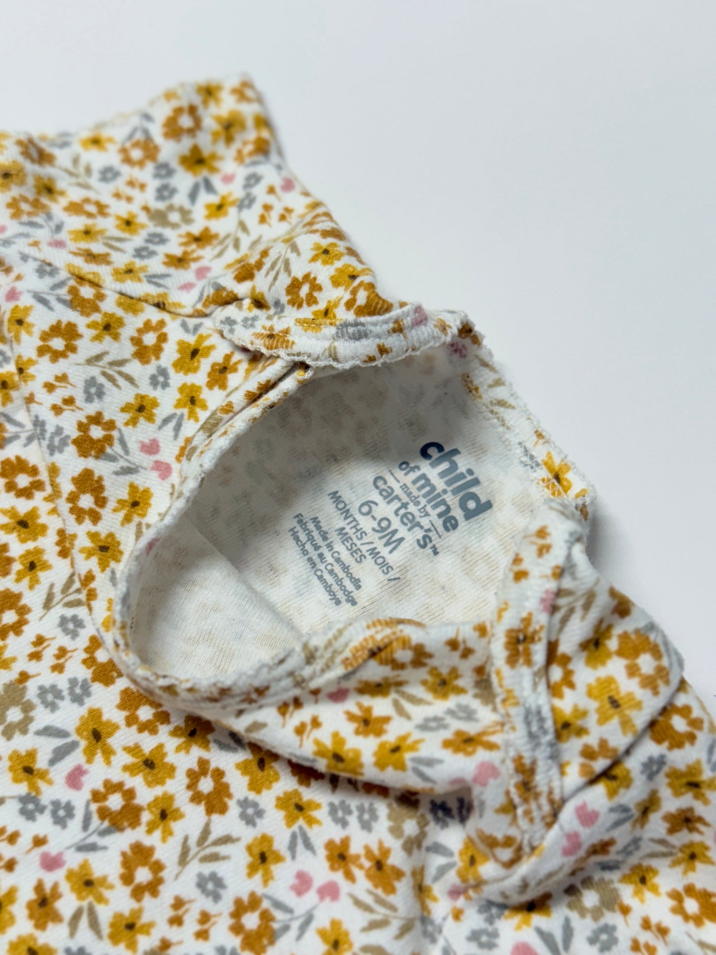 Carter's 6-9m Floral Onesie