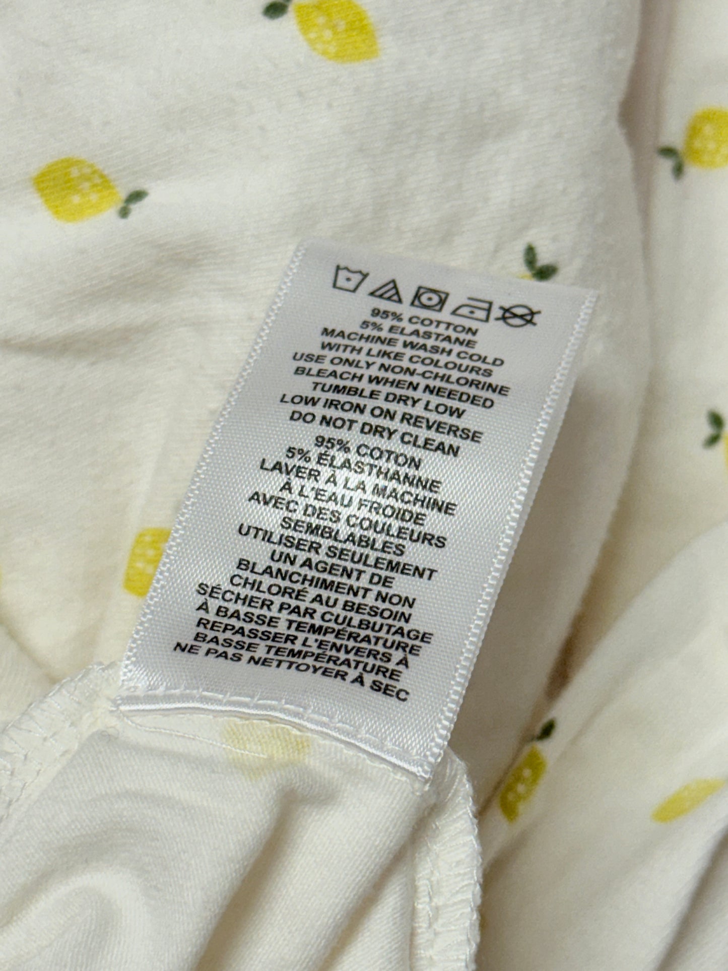 Lemon Long Sleeve Onesie 18-24m