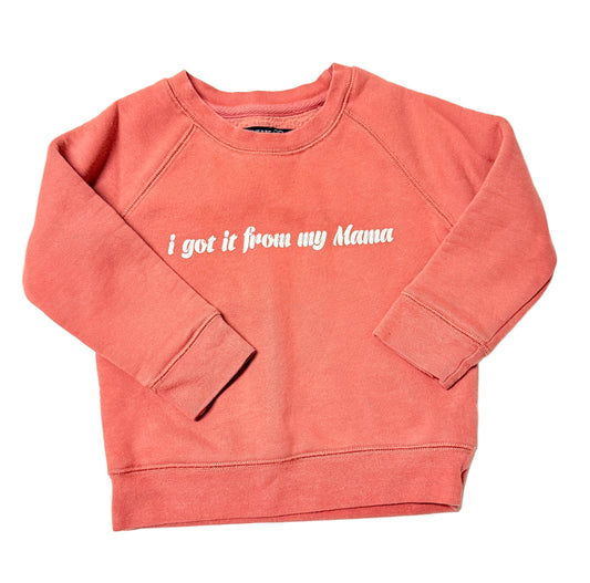 Brunette the Label 2t/3t Mama Crew Neck