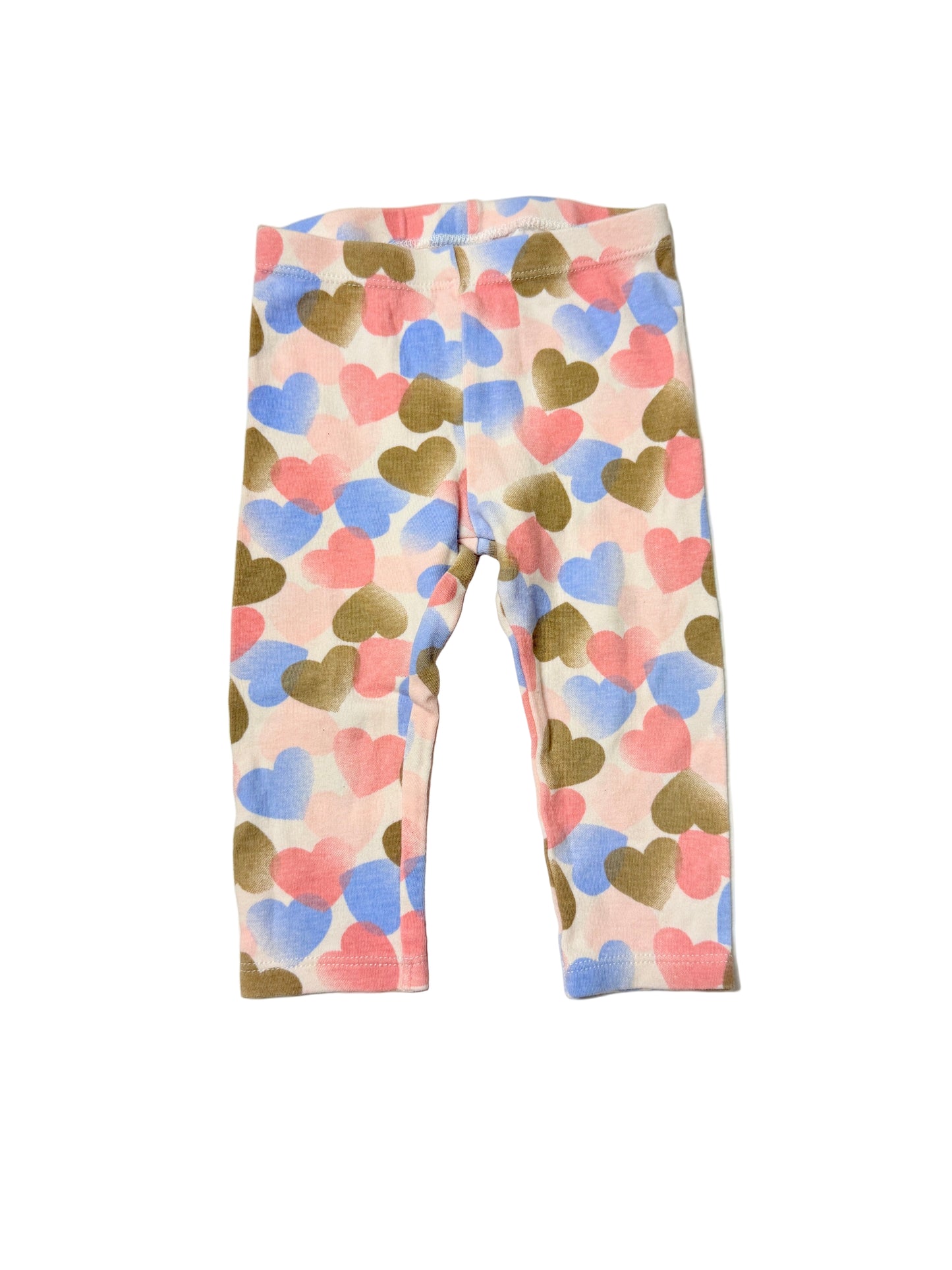 Pekkle Heart Print Leggings 12m