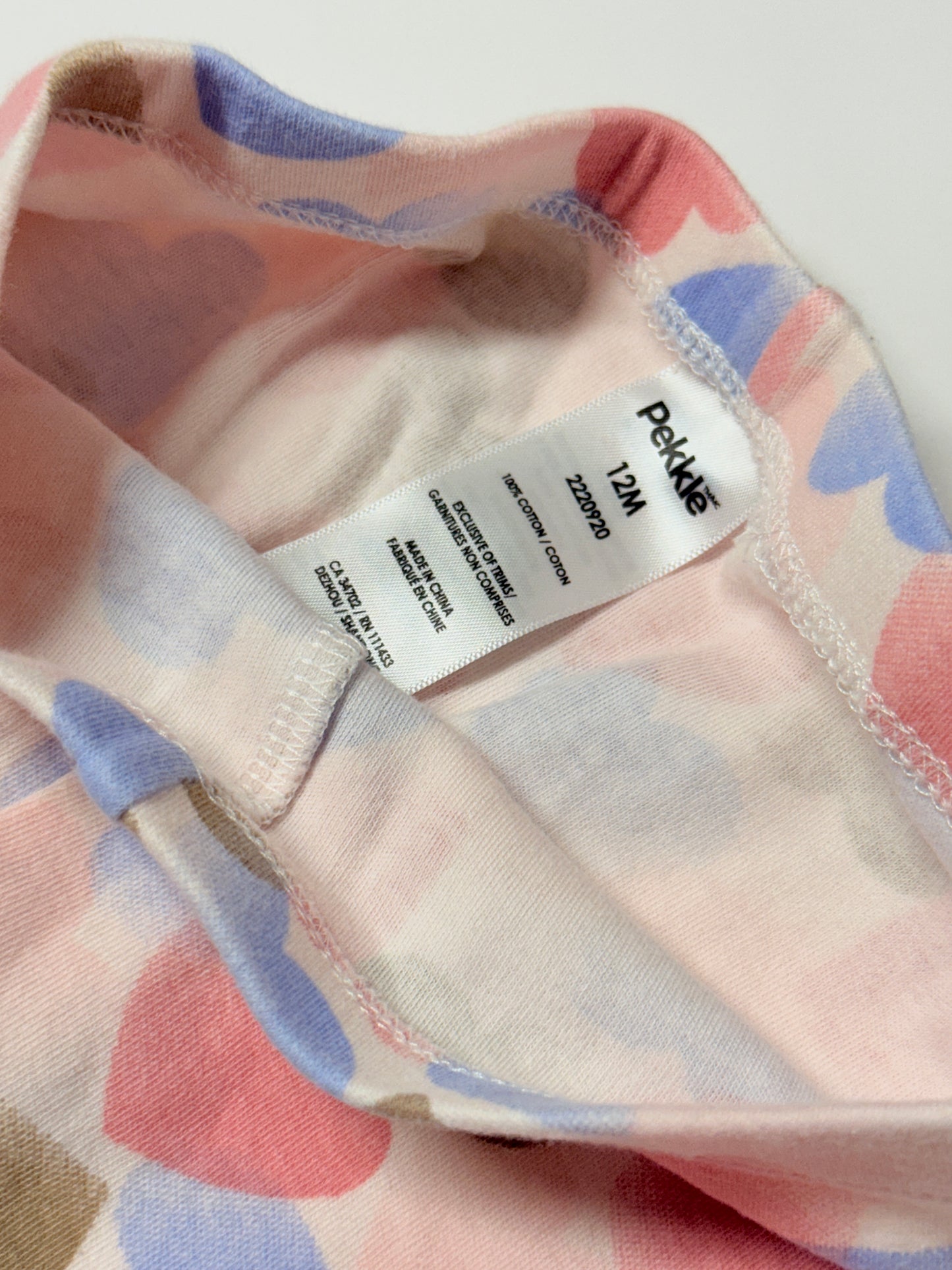 Pekkle Heart Print Leggings 12m