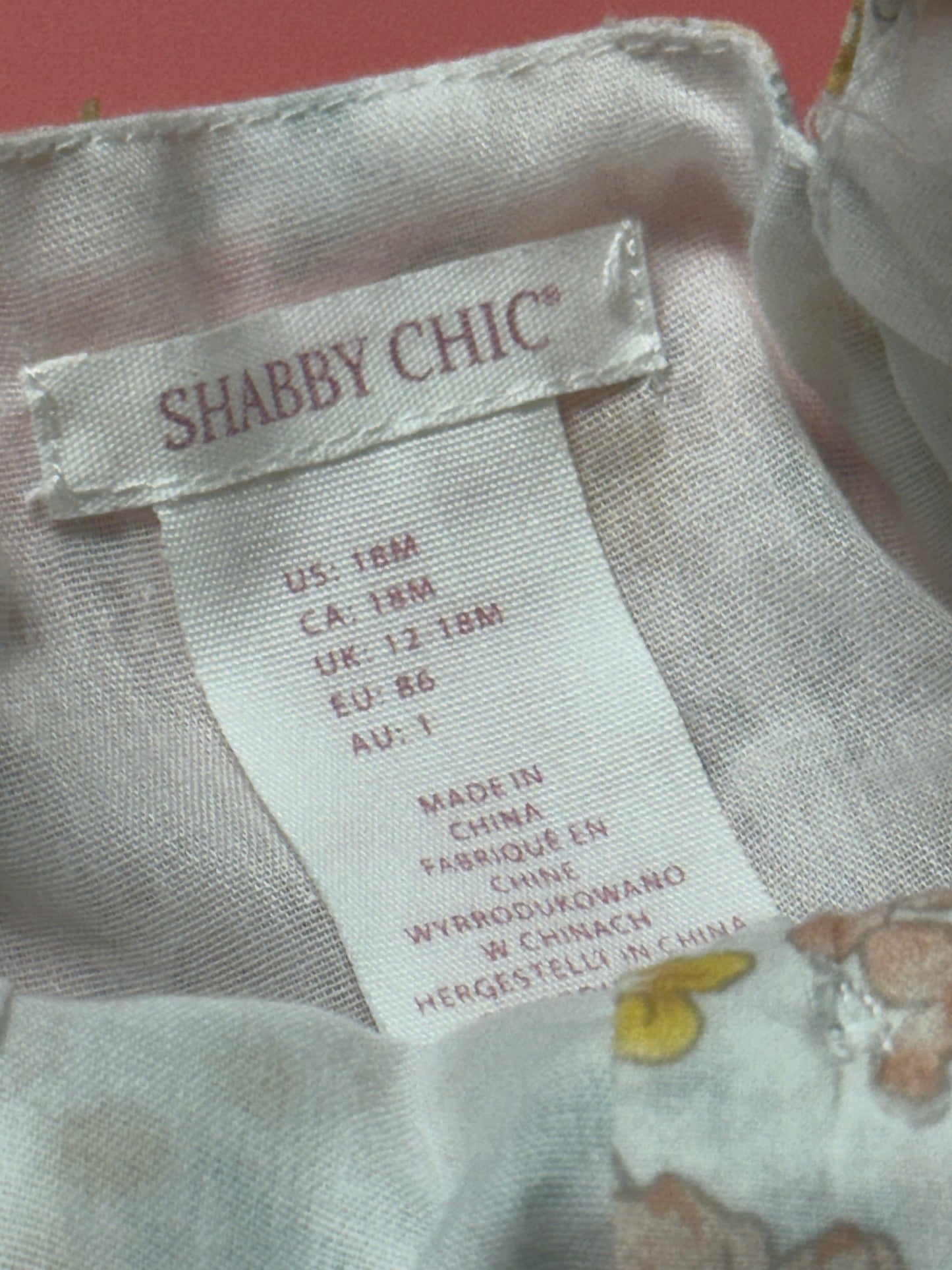 Shabby Chic 2pc Dress & Hat 18m