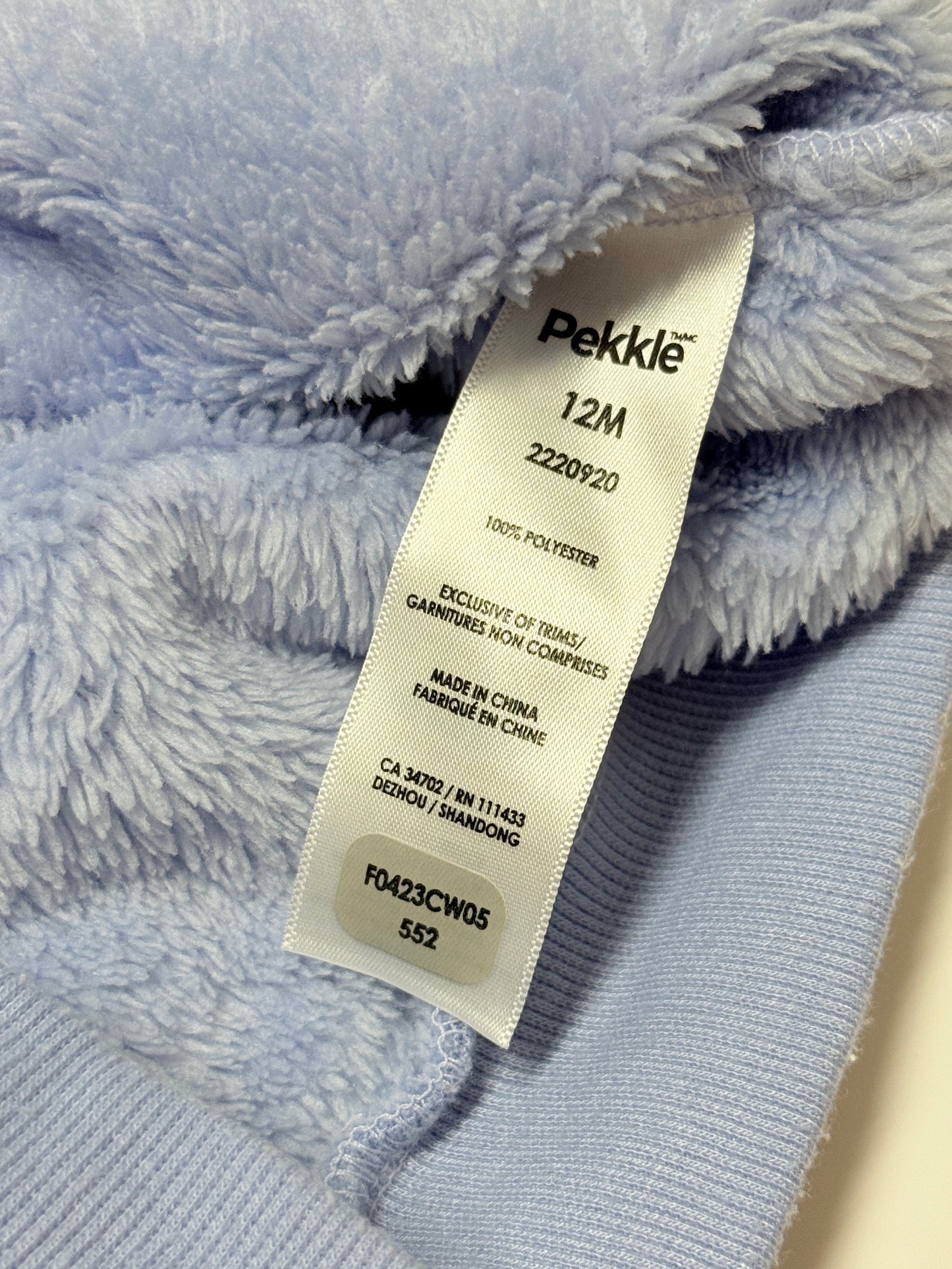 Pekkle Fuzzy Sweater 12m