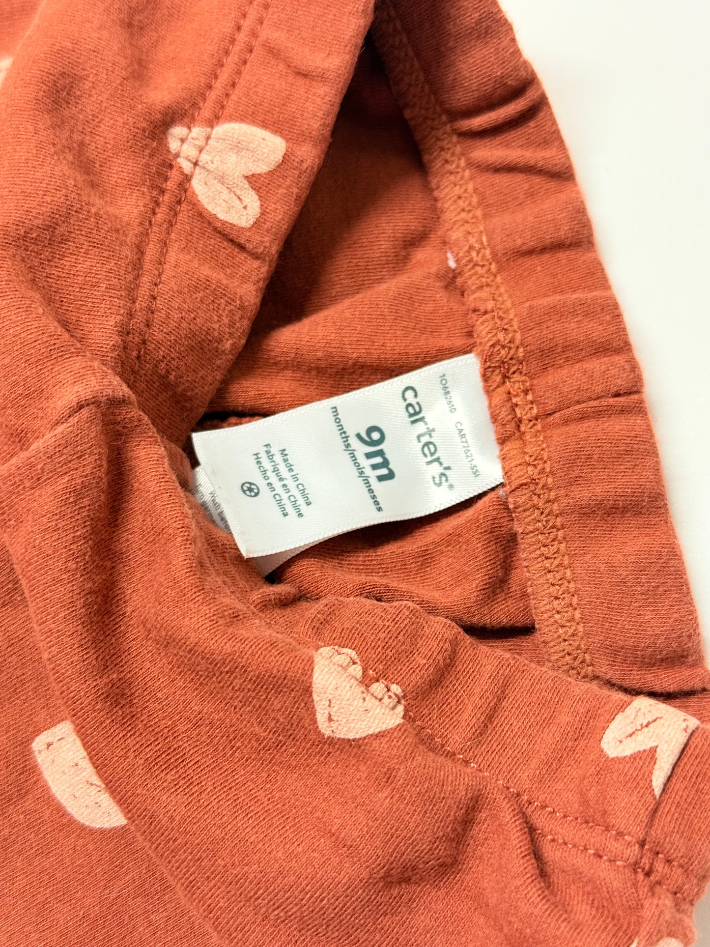 Carter's leggings Heart Print 9m