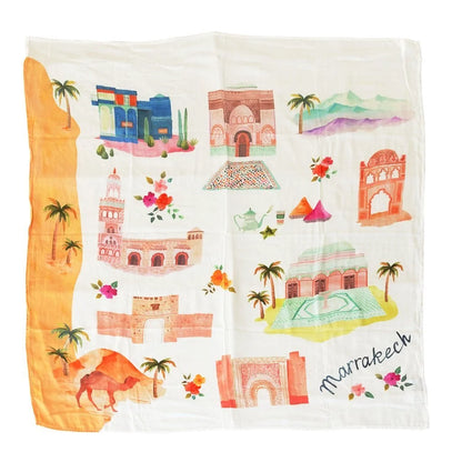 Loulou Lollipop Marrakech Muslin Swaddle Blanket