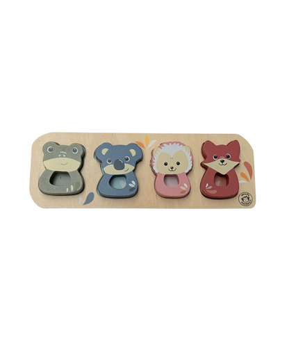 Speedy Monkey Wooden Animal Puzzle Board