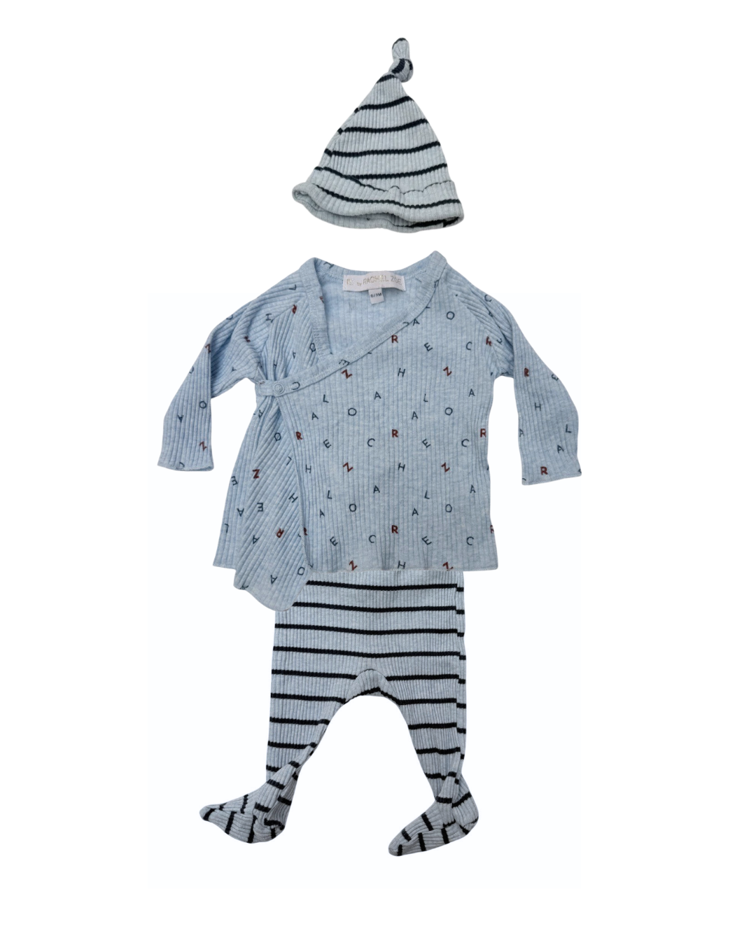 RZ by Rachel Zoe Wrap Top Set 0-3M