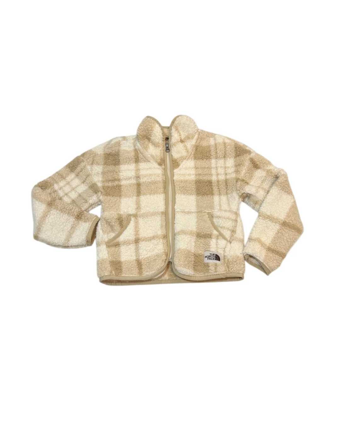 The North Face Plaid Sherpa Fleece Jacket 5Y