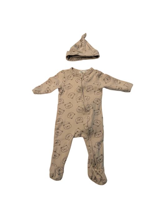 Rabbit + Bear Organic Bear Sleeper Set 0-3M