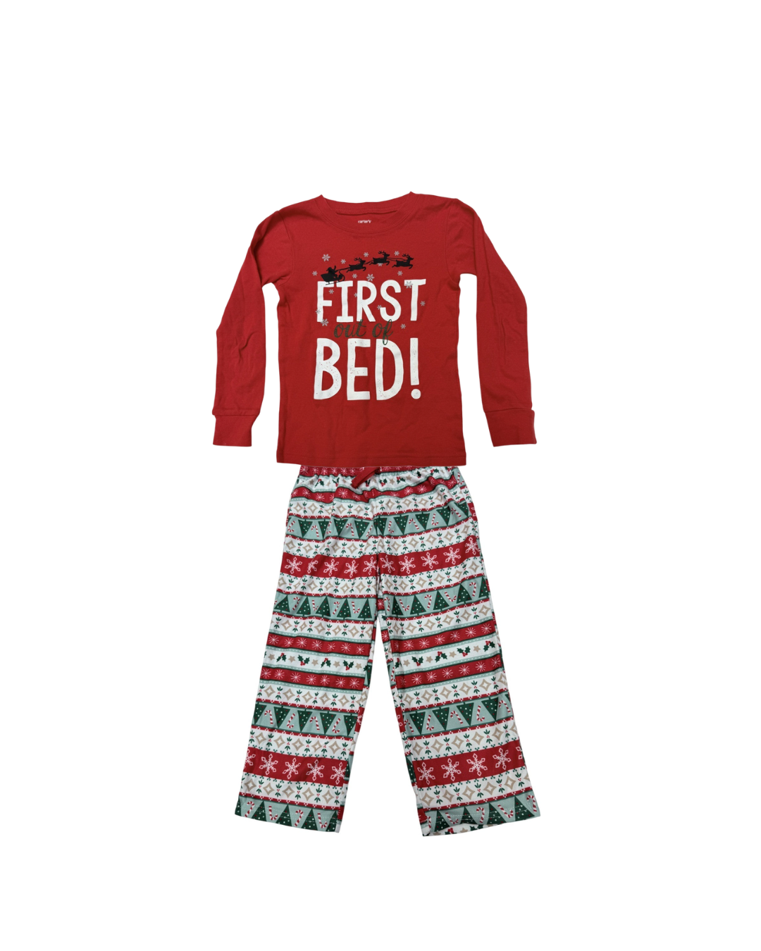 Carter's First Out of Bed Christmas Shirt 5T