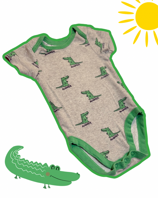 Bundles Baby Place Alligator Onesie 3-6m