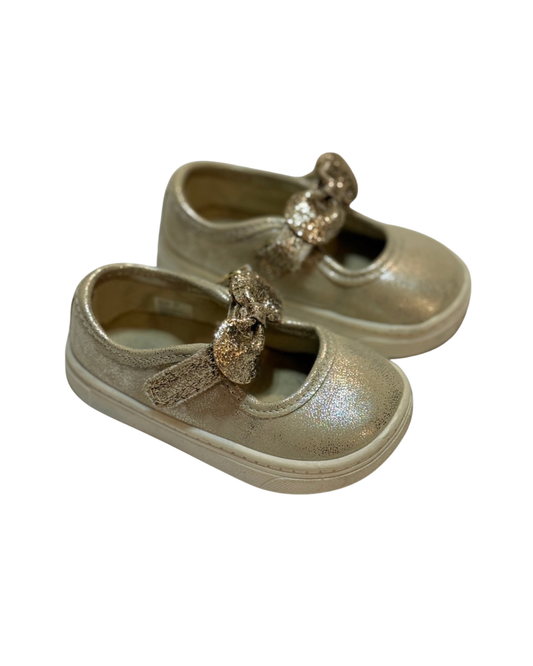 Carter's Gold Glitter Bow Mary Jane Toddler Size 5