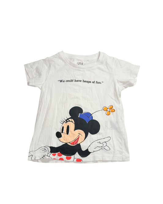 Uniqlo UT Disney Minnie Mouse Tee Size 3Y