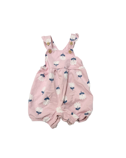 Pekkle Pink Floral Romper 12M