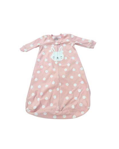 Carter's Pink Polka Dot Bunny Sleep Sack 3-6M