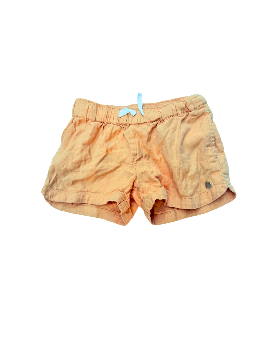 Roxy Girl Peach Elastic Waist Shorts Size 8