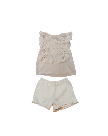 Zara Crochet Lace Trim Top Set 5-6Y