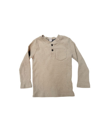 Joe Fresh Waffle Knit Henley Sweater 3T
