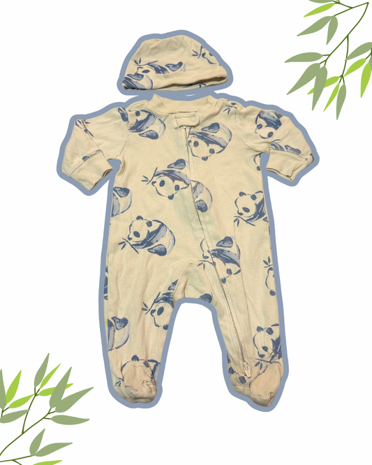 Carter's 2pc Panda Sleeper and Hat 3m