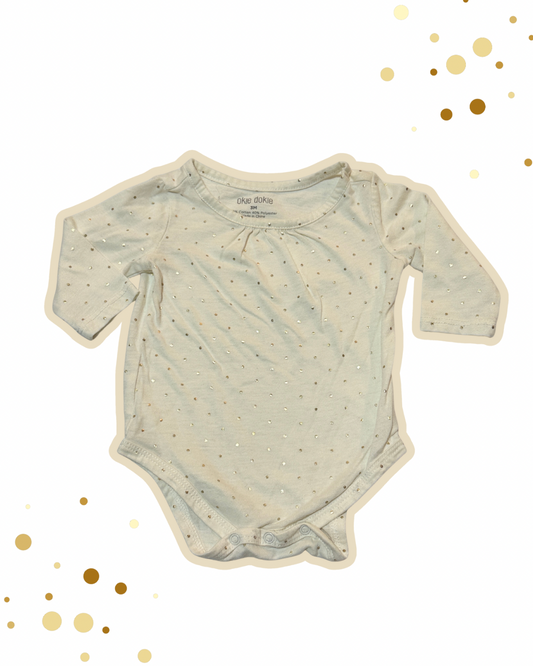 Okie Dokie Long sleeve Onesie 3m