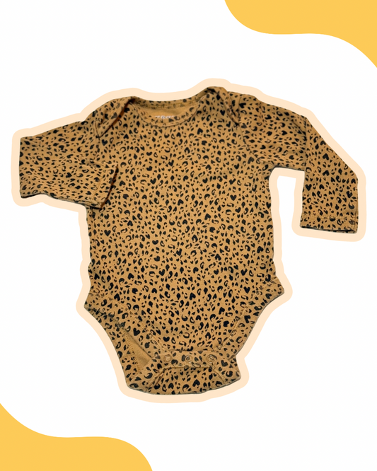 Old Navy Leopard Print Onesie 3-6m