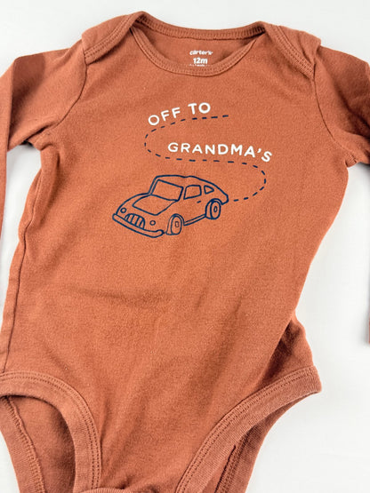 Carter's Off to Grandma's Bodysuit 12M