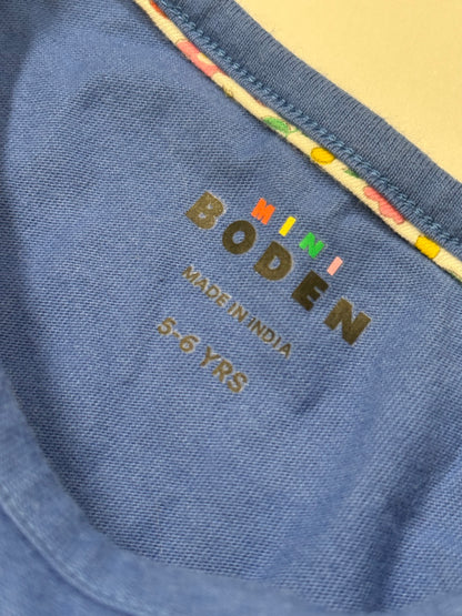 Mini Boden Unicorn Appliqué T-Shirt 5-6Y