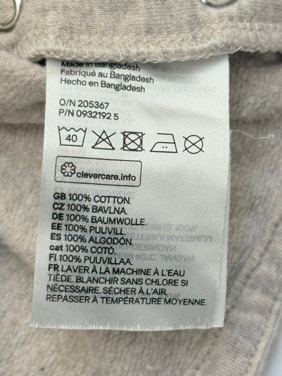 H&M Bunny Face Top 1-2M