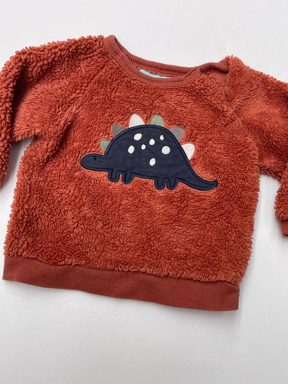 Pekkle Dinosaur Sherpa Sweatshirt 9M