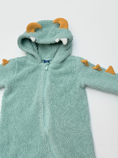 Old Navy Dino Fleece Hooded Bunting 6-12M