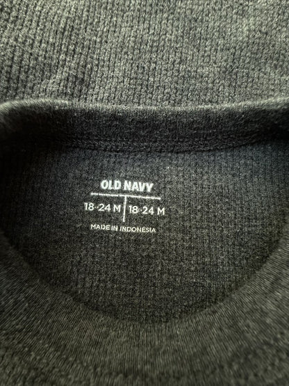 Old Navy Gray Thermal Long Sleeve Top 18-24M