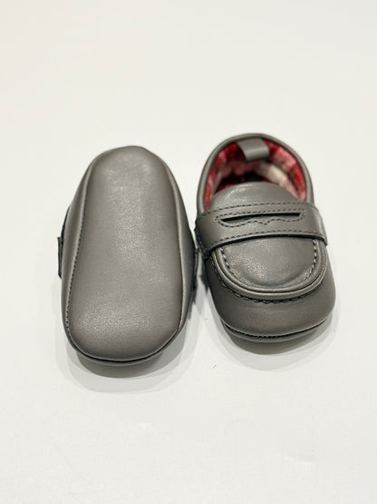 Baby Boy Penny Loafer Crib Shoes us2