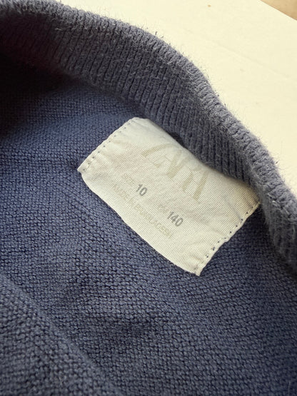 Zara Blue Knit Crewneck Sweater Size 10