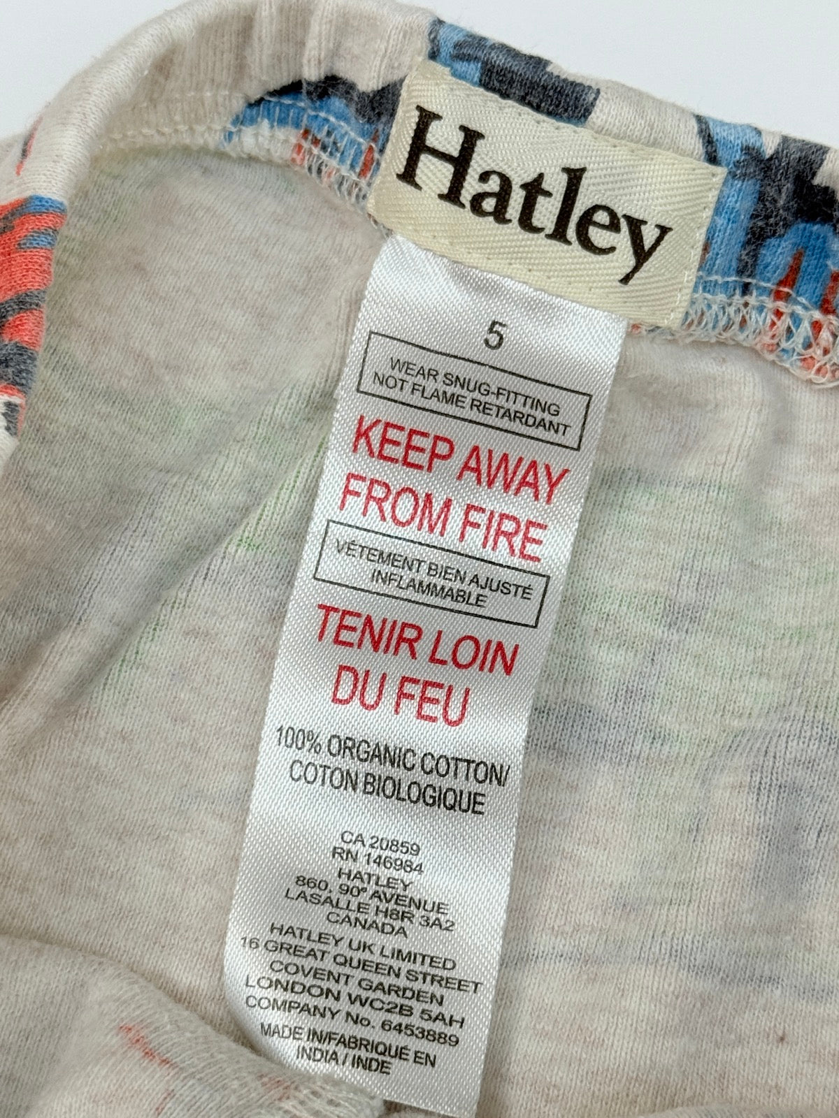 Hatley Brontosnoreus Dinosaur Pajama Set Size 5