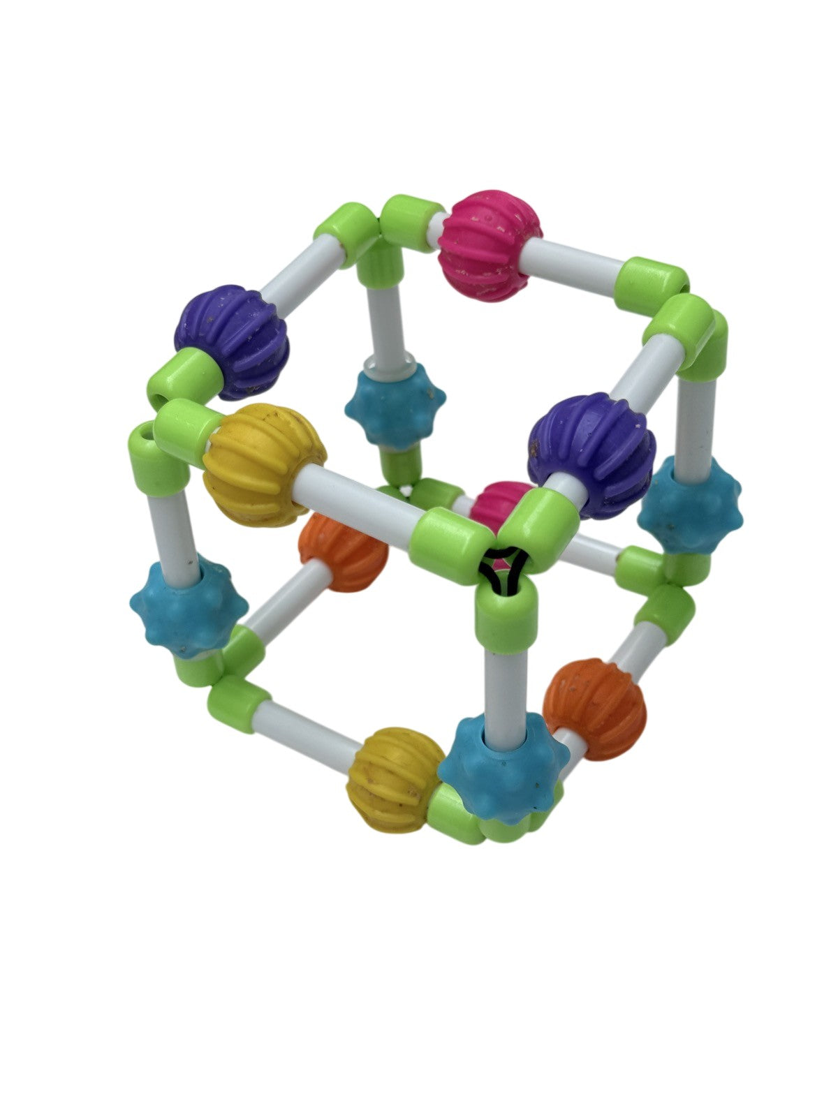Textured Bead Cube Sensory Baby Toy