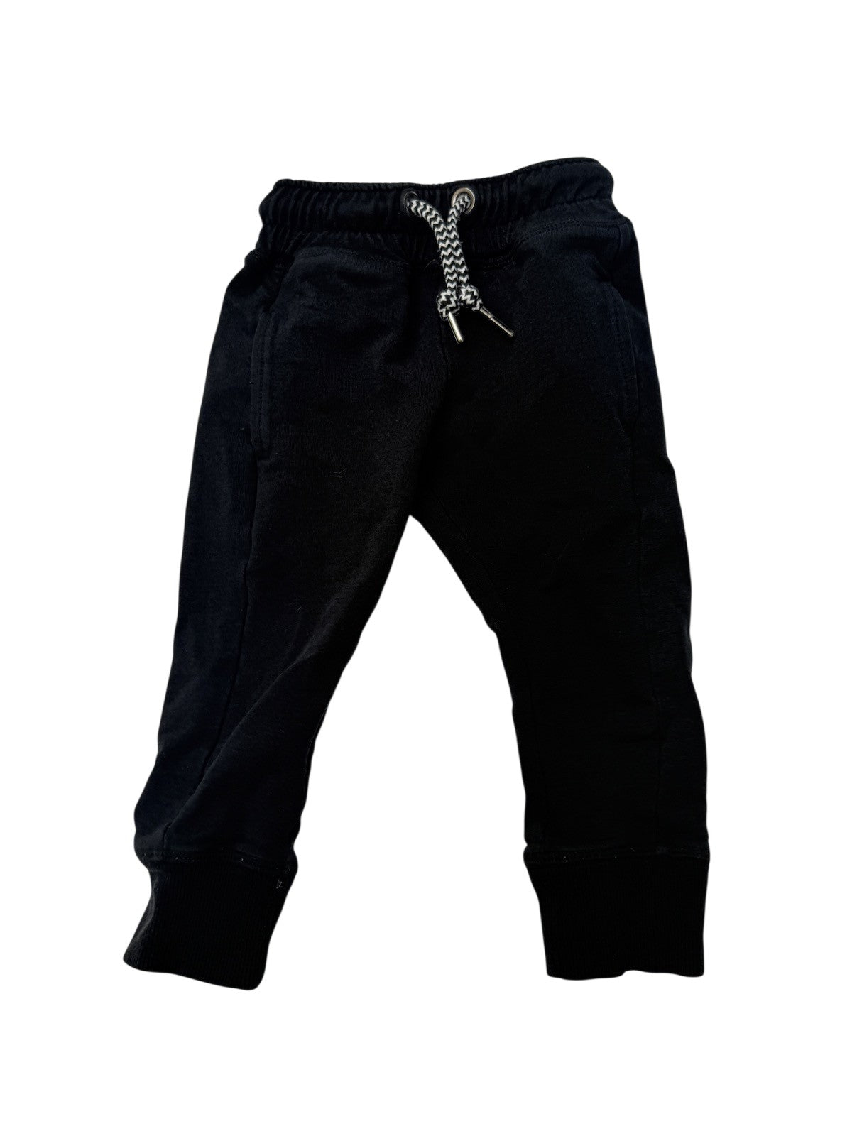 Whistle & Flute Black Joggers 12-18 Months