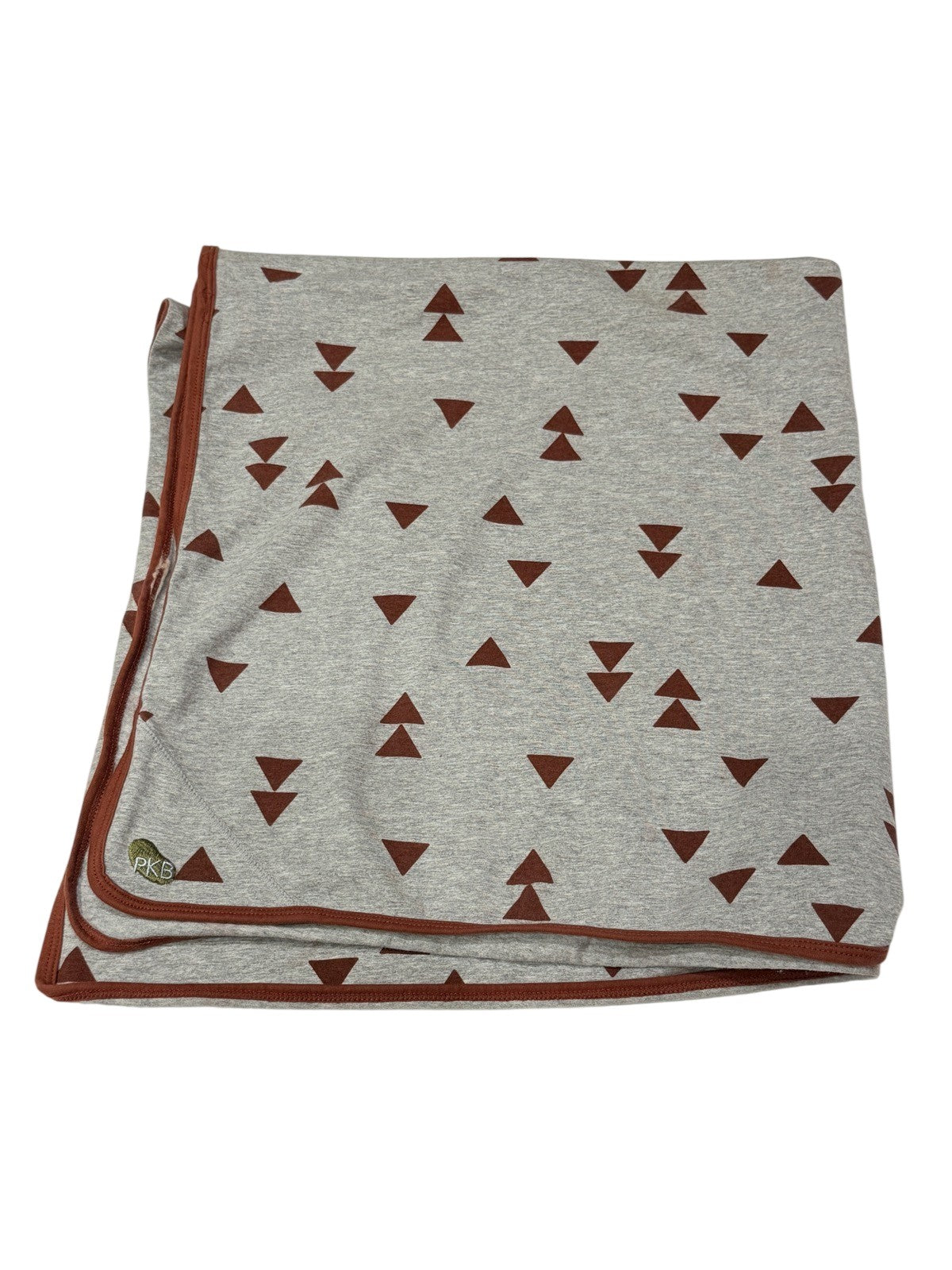 PKB Gray Triangle Print Baby Blanket