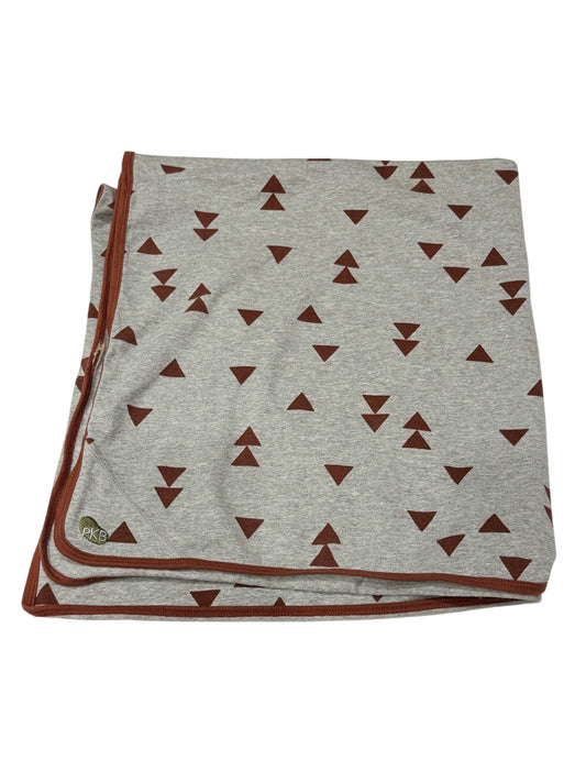 PKB Gray Triangle Print Baby Blanket