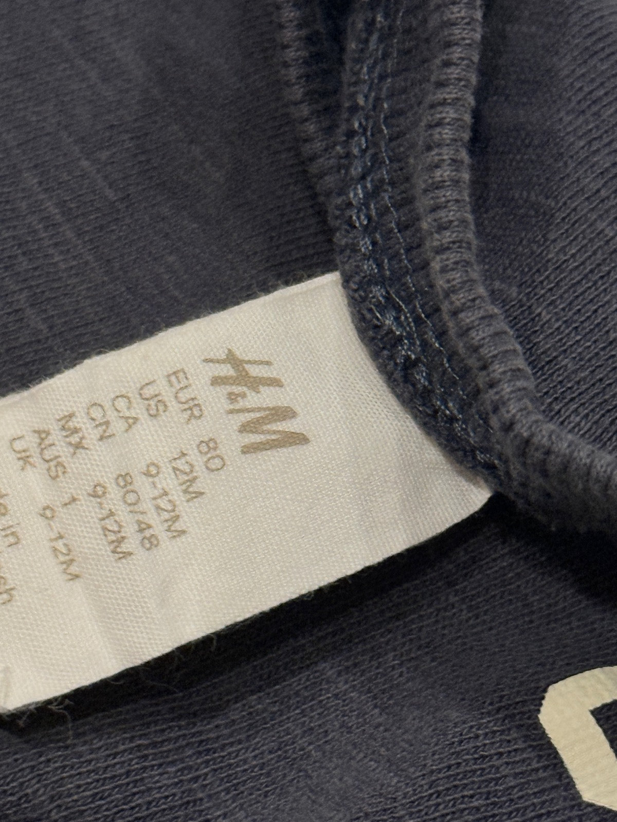 H&M Dreamers United Sweatshirt 9-12M