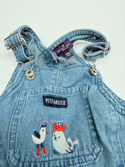 Sergent Major Denim Overalls 9-12M