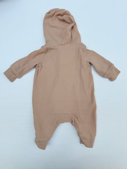 Nike Waffle Knit Hooded Romper Newborn