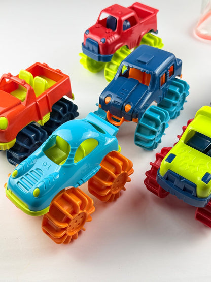 Mini Monster Trucks 6-Piece Toy Set in Zip Bag