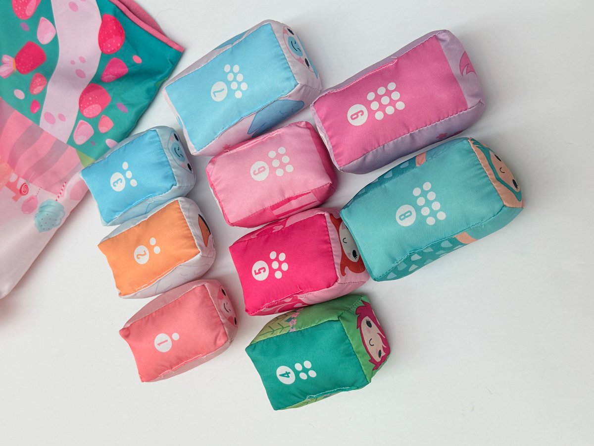 Soft Fabric Numbered Bowling Set with Carry Bag
